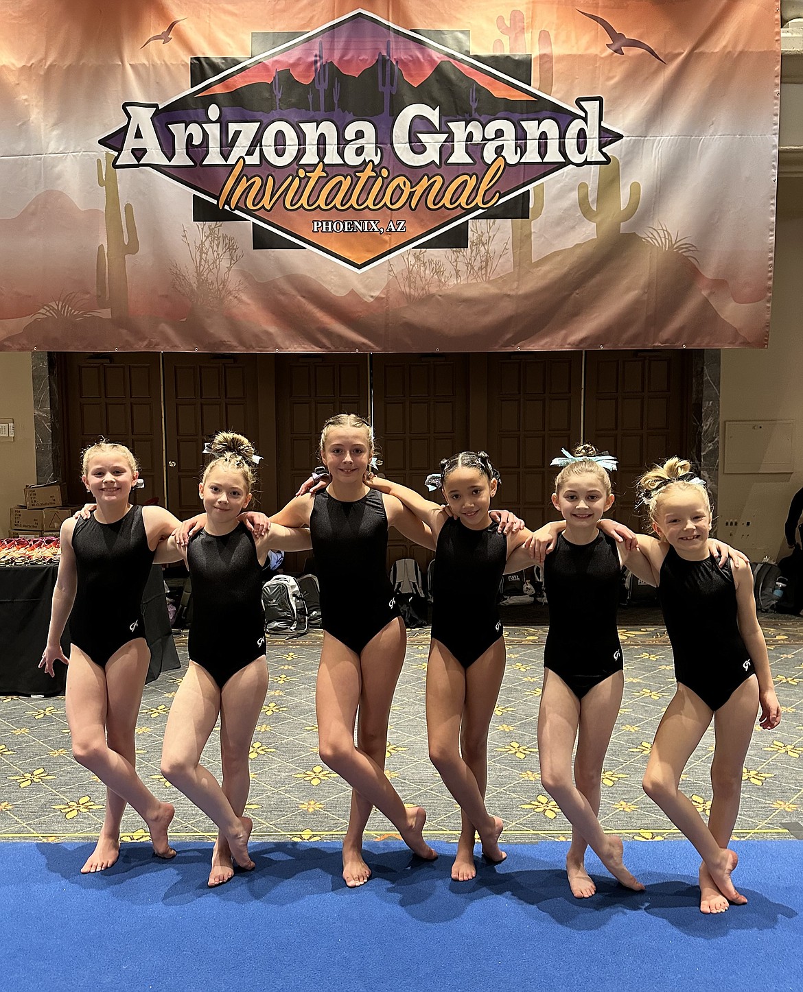 Courtesy photo
Avant Coeur Gymnastics Level 4 girls at the Arizona Grand Invitational in Phoenix. From left are Delynn Chatfield, Brooklyn Anderson, Braelyn Dally, Saige Cruz, Brooklyn Adams and Eve Seaman.