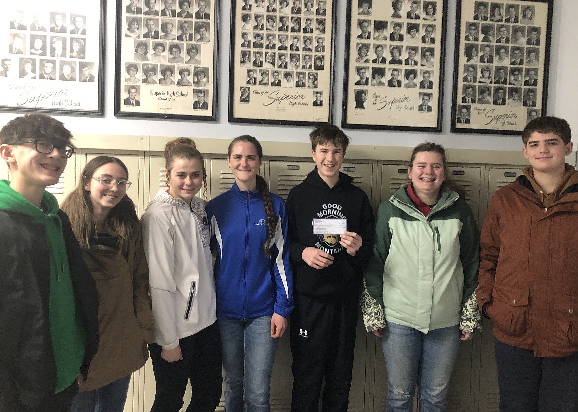 From left, Liam Wheeler, Jacqi Mueller, Rainier Acker, Josie Crabb, Henry Hanson, Audra Post and Tyler Brown. Not pictured are Conner Eatwell, Janet Best, Marshall Post, Zaimon Firestone and Nicholas Cooper. (Photo provided by Carissa Kuhl)