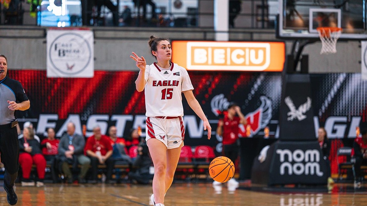 Eastern Washington's Jamie Loera (15) was named the Big Sky Co-Player of the Week on Tuesday. This is the first time that Loera, a Moses Lake alumna, has received the award.