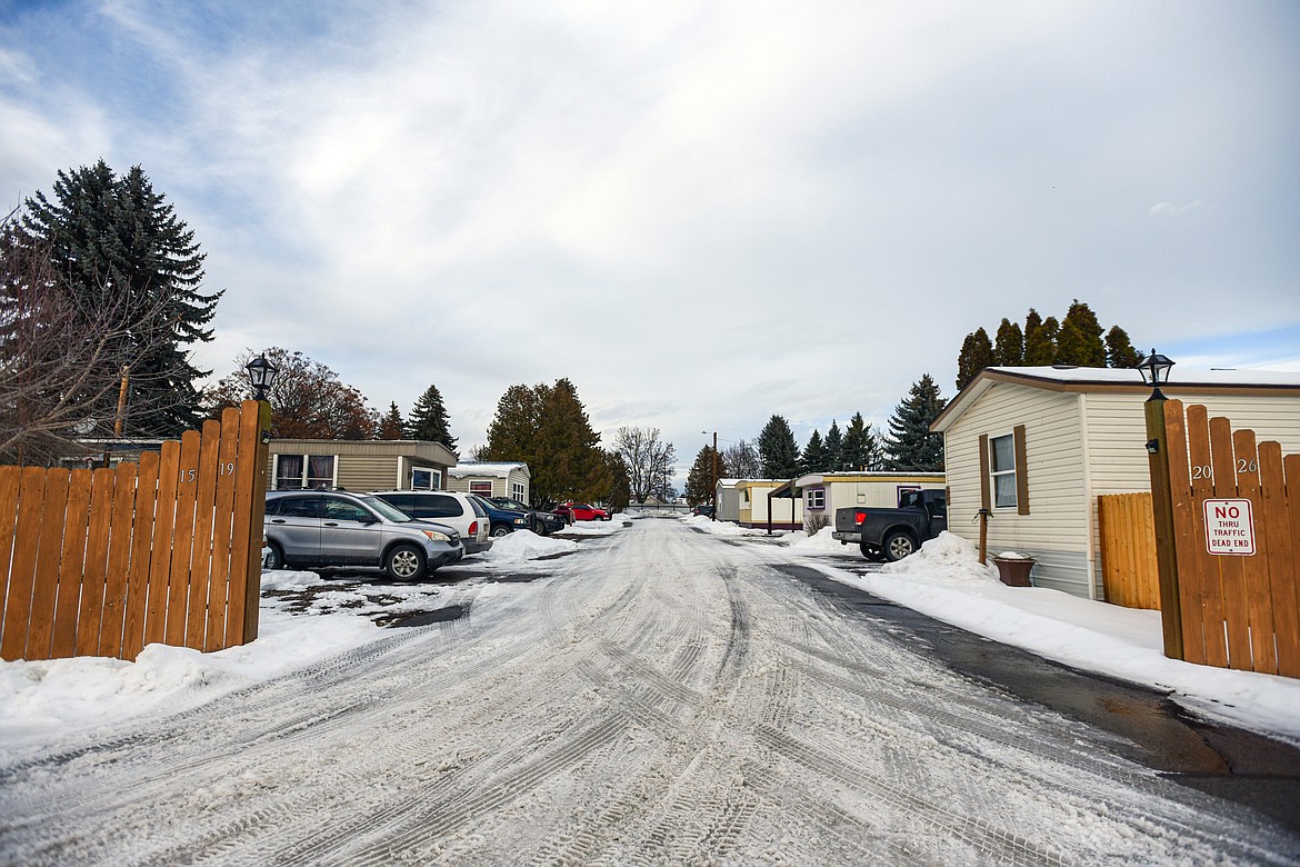 Green Acres Cooperative, a resident-owned manufactured home community in Kalispell on Wednesday, Jan. 24. (Casey Kreider/Daily Inter Lake)