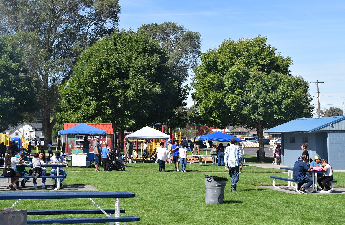 Warden community members enjoy Warden City Park – also known as Volunteer Park – during September’s Warden Community Days celebration. The city is working to develop a plan for its outdoor spaces to make its green spaces even more welcoming to residents and visitors.