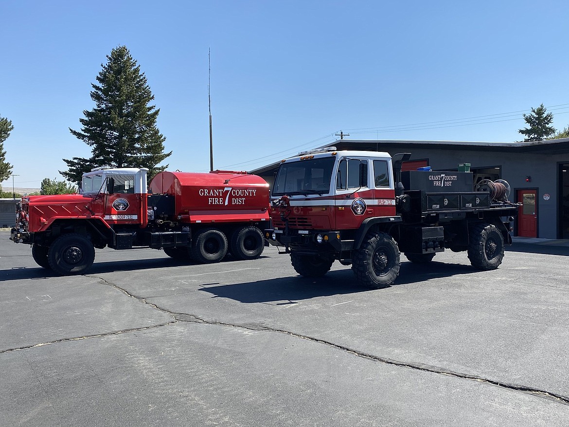 Grant County Fire District 7 was busy in 2023 and did a great deal of work to improve its readiness by upgrading equipment. At the beginning of the year, the average age of its equipment was 43 years, but by the end of the year, that number had reduced to 23 years - making the department's equipment generally more dependable.