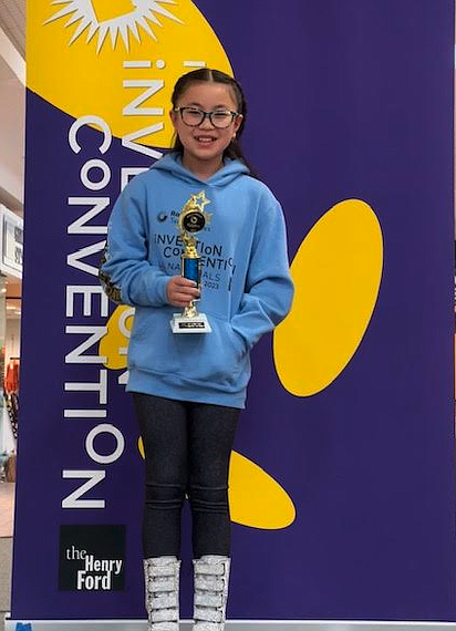 Wilhelmina Kim of the Coeur d'Alene School District won best of category in fifth and sixth grades for her non-working model invention, the "No Spotty Potty," during the 2024 North Idaho Regional Invent Idaho competition. Students who placed will advance to the state competition March 1-2 in Moscow.