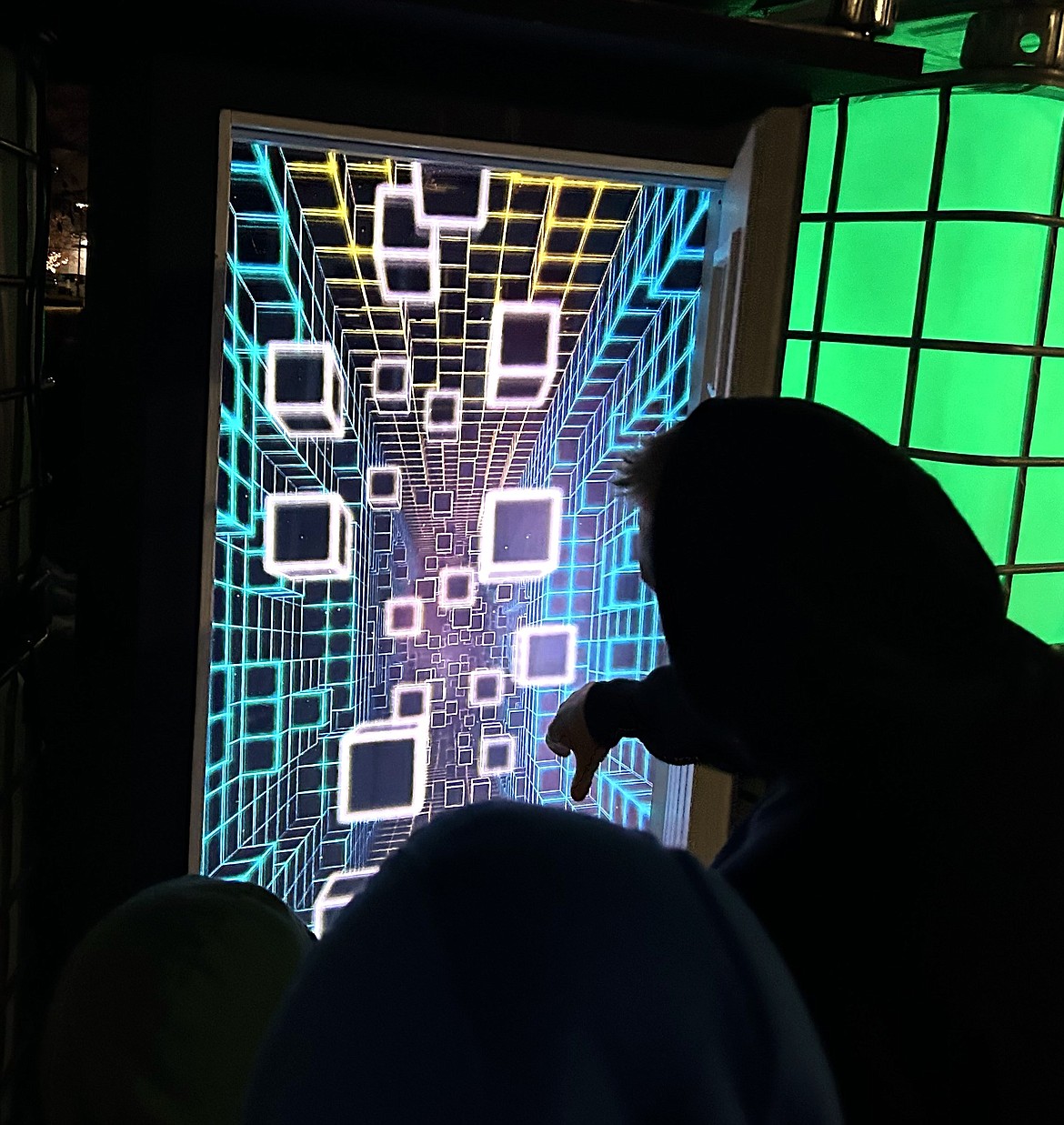 An array of shapes and colors are revealed when one of The Doors is opened at McEuen Park on Friday.