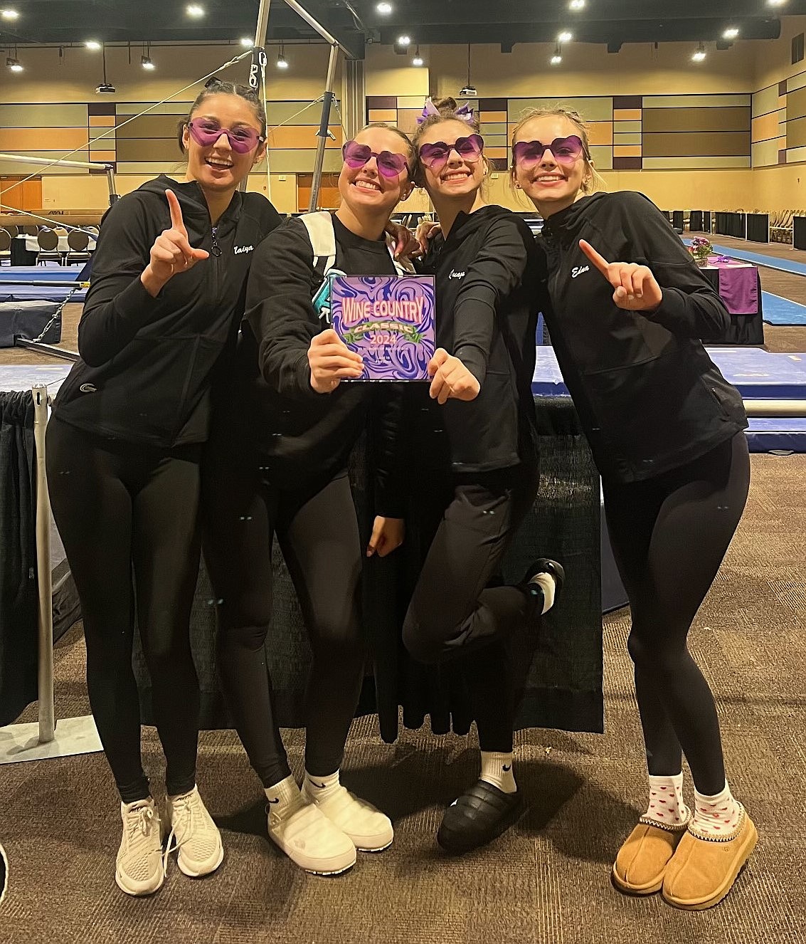 Courtesy photo
Avant Coeur Gymnastics Level 10 girls take 1st Place Team at the Wine Country Classic in Kennewick, Wash. From left are Maiya Terry, Madalyn McCormick, Jazzy Quagliana and Eden Lamburth.