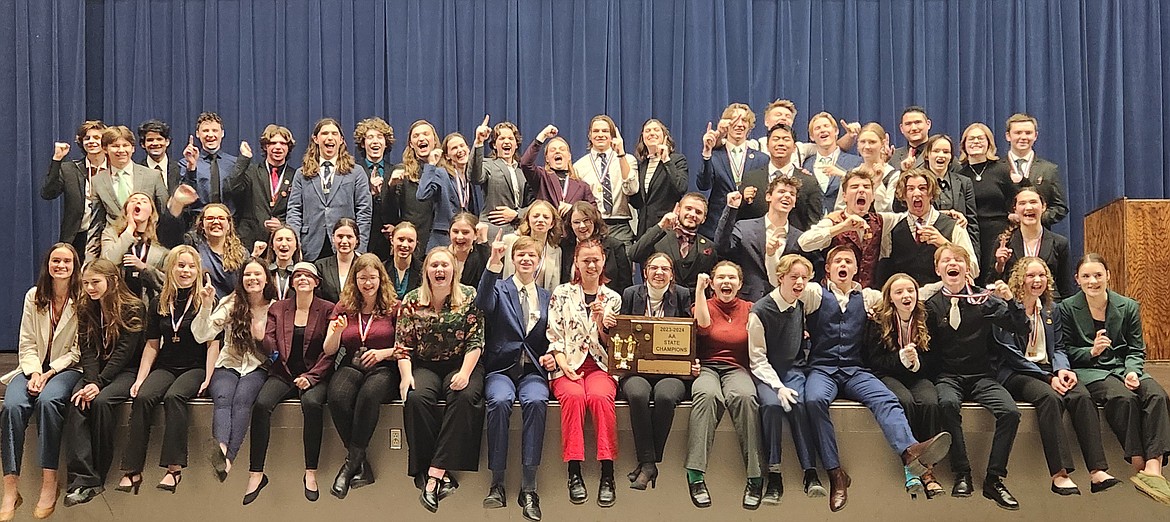 Flathead High School speech and debate won the Class AA state tournament held Jan. 26 and 27 in Missoula. (Courtesy photo)