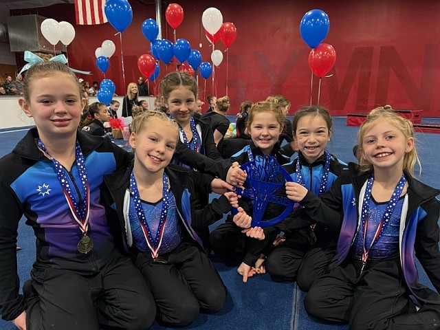 Courtesy photo
GEMS Athletic Center gymnastics Bronze team at the Free to Flip meet Jan. 20 in Moses Lake. From left are Lily Fulton, Stella Cahoon, Isabelle Lunneborg, Lauren Inglehart, Myla South and Evelyn Bowman.