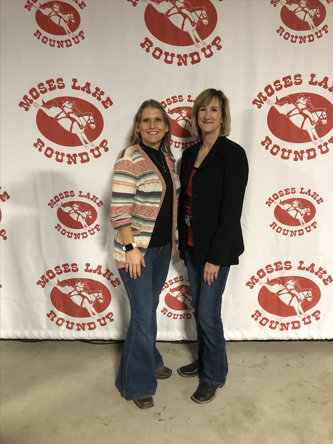 New CBRA office manager Anna Lucero shares the stage with retiring office manager Trishanne Beckner.