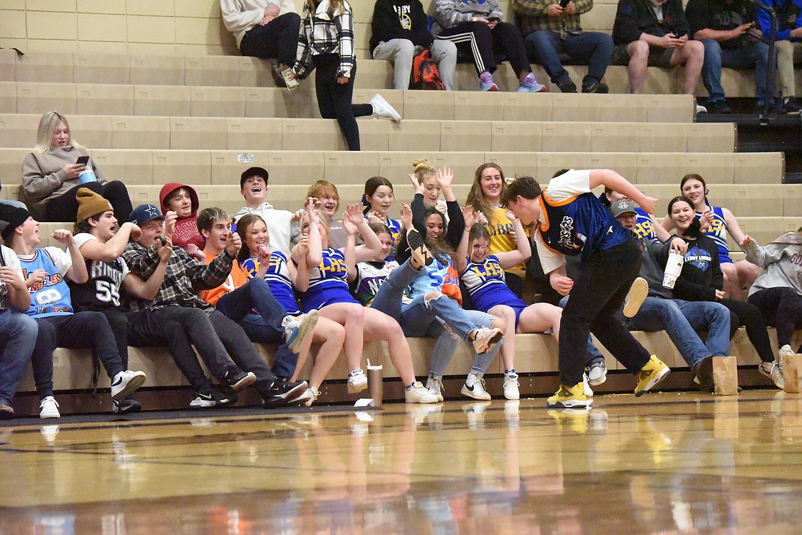 The fans had a good time at Libby's boys basketball game against Whitefish on Monday, Jan. 30. (Scott Shindledecker/The Western News)