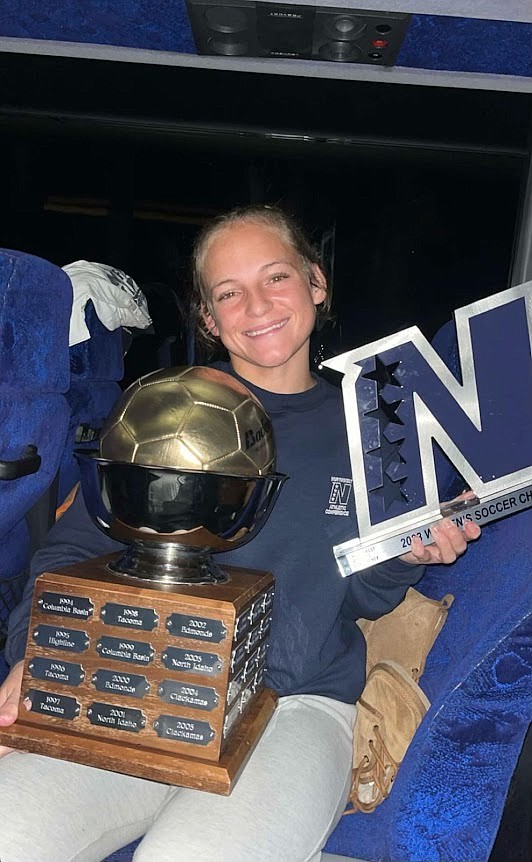 Moses Lake alumna Joelee Green-Cerrillo was one of two Basin high school alumnae to win an NWAC title in women’s soccer with Columbia Basin College, joining Othello alumna Janelly Verduzco.