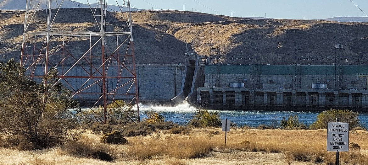 The Wanapum Dam near Mattawa is one of several dams in Eastern Washington operated by public utility districts.