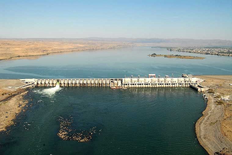 Upgrades to turbines and generators at Priest Rapids Dam, pictured, are halfway done, meaning a multi-decade project at Priest Rapids and Wanapum dams is three-quarters complete.