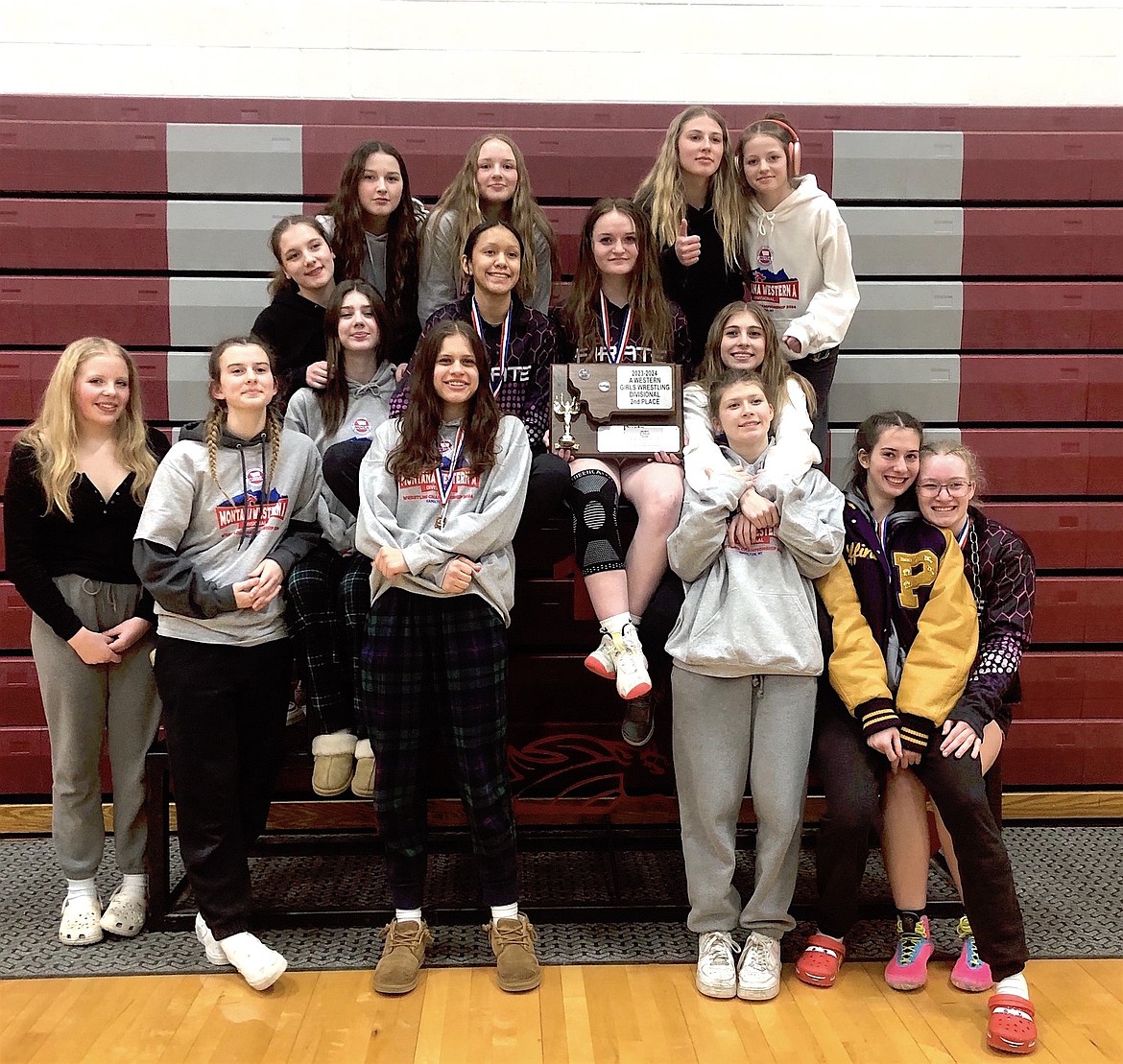 Polson Girls took home the second place trophy from last week's Western Division Girls Tournament in Hamilton. (Courtesy photo)