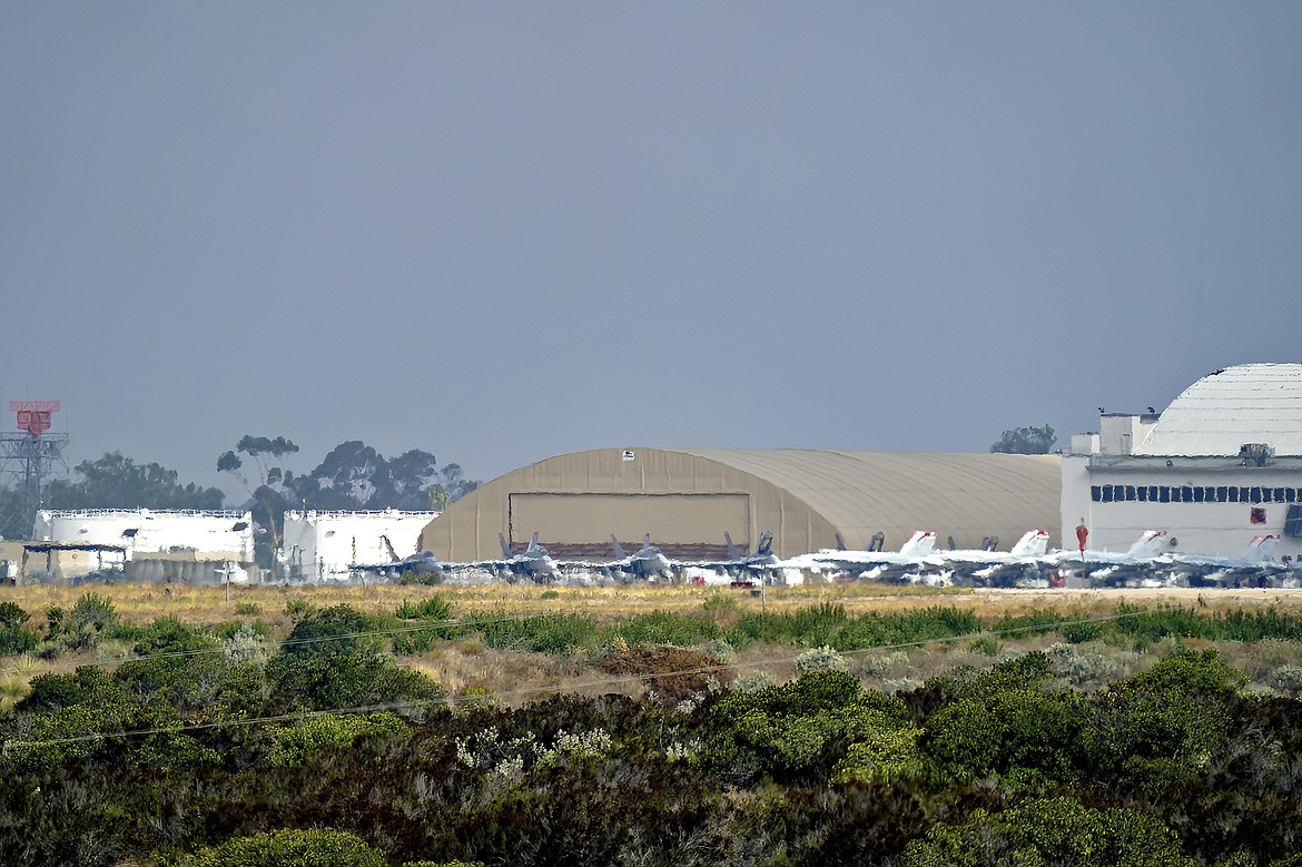 Marine Corps Air Station Miramar (MCAS) is shown on Aug. 25, 2023, in San Diego. San Diego County sheriff’s search teams were looking for a Marine Corps helicopter reported overdue early Wednesday, Feb. 7, 2024. (Nelvin C. Cepeda/The San Diego Union-Tribune via AP, file)