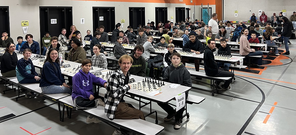 Participants in this year’s Waypoint Foundation Scholastic Chess Tournament in the gymnasium at Parkway Intermediate School in Ephrata this past Saturday. The tournament has cash prizes and is part of the foundation’s efforts to support youth in the Columbia Basin. Participants from throughout the region attend the event.