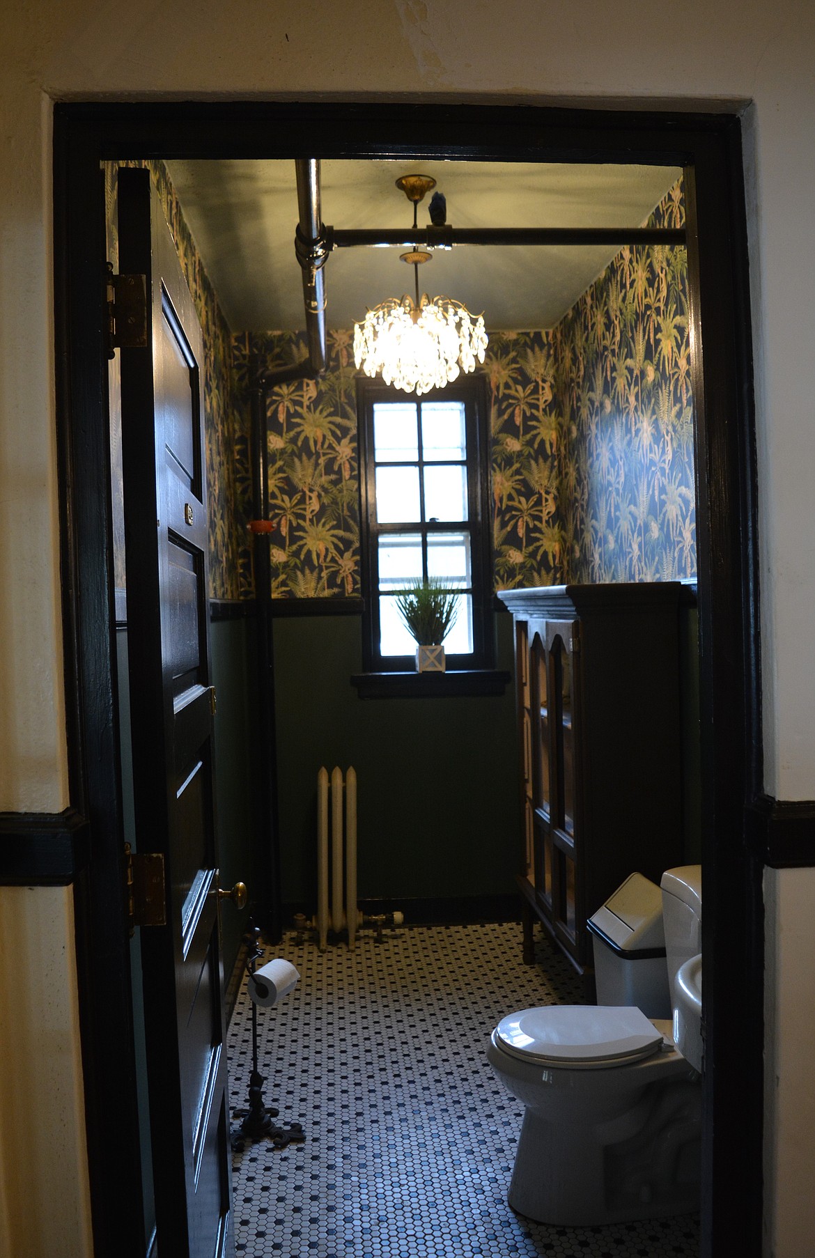 A restored bathroom at Silverton Mountain Manor.