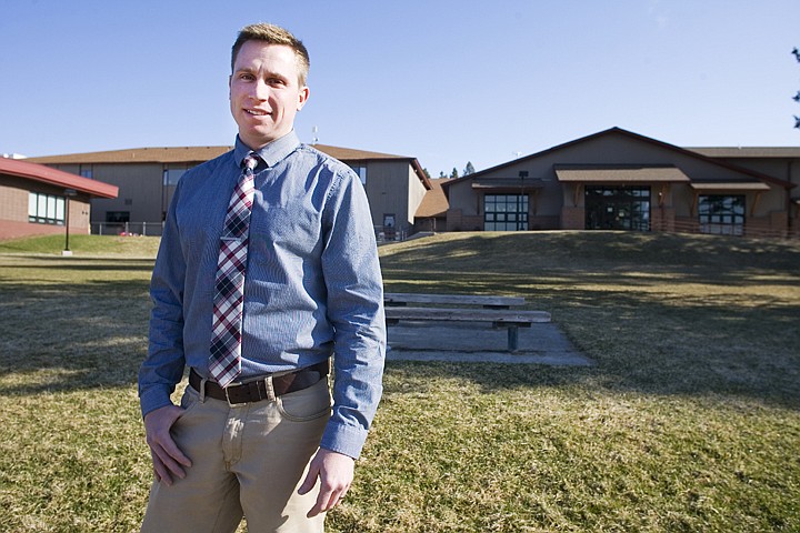 Matt Jensen, shown in front of the Bigfork High School in this 2014 file photo, was selected Tuesday to serve as superintendent of Kalispell Public Schools. (Bigfork Eagle FILE)