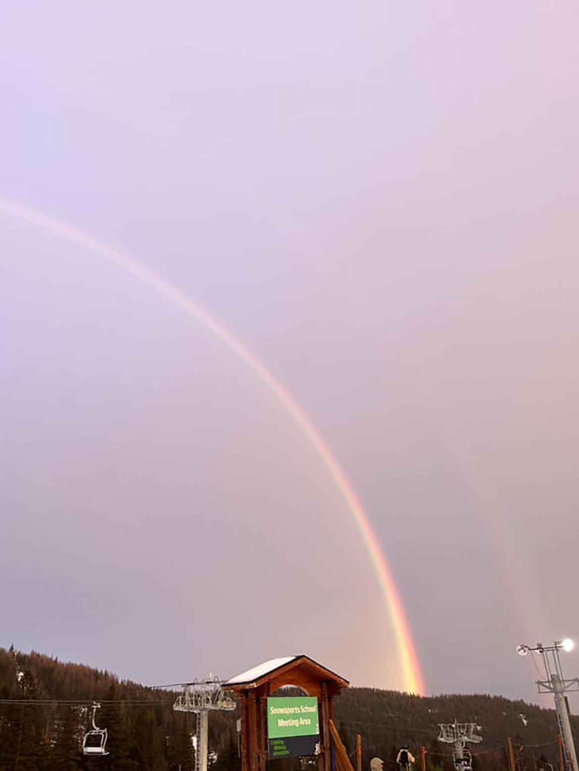 Makayla Sundquist shared this Best Shot of a double rainbow discovered while having fun on the mountain. If you have a photo that you took that you would like to see run as a Best Shot or I Took The Bee send it in to the Bonner County Daily Bee, P.O. Box 159, Sandpoint, Idaho, 83864; or drop them off at 310 Church St., Sandpoint. You may also email your pictures to the Bonner County Daily Bee along with your name, caption information, hometown, and phone number to bcdailybee@bonnercountydailybee.com.