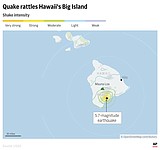 Magnitude 5.7 earthquake strikes Mauna Loa volcano on Hawaii's Big Island; no tsunami expected