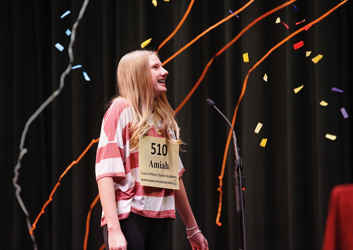 Coeur d’Alene Charter Academy eighth grader Amiah Van Hill won the 2024 North Idaho Spelling Bee and will represent the region at the Scripps National Spelling Bee in Washington, D.C.