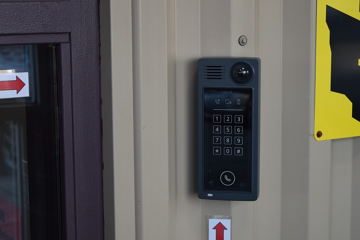 The Othello School District’s new Secure Access Keypads, pictured, were installed in every school building in the district Feb. 5, allowing office staff to see and interact with visitors before allowing them entry into the school.