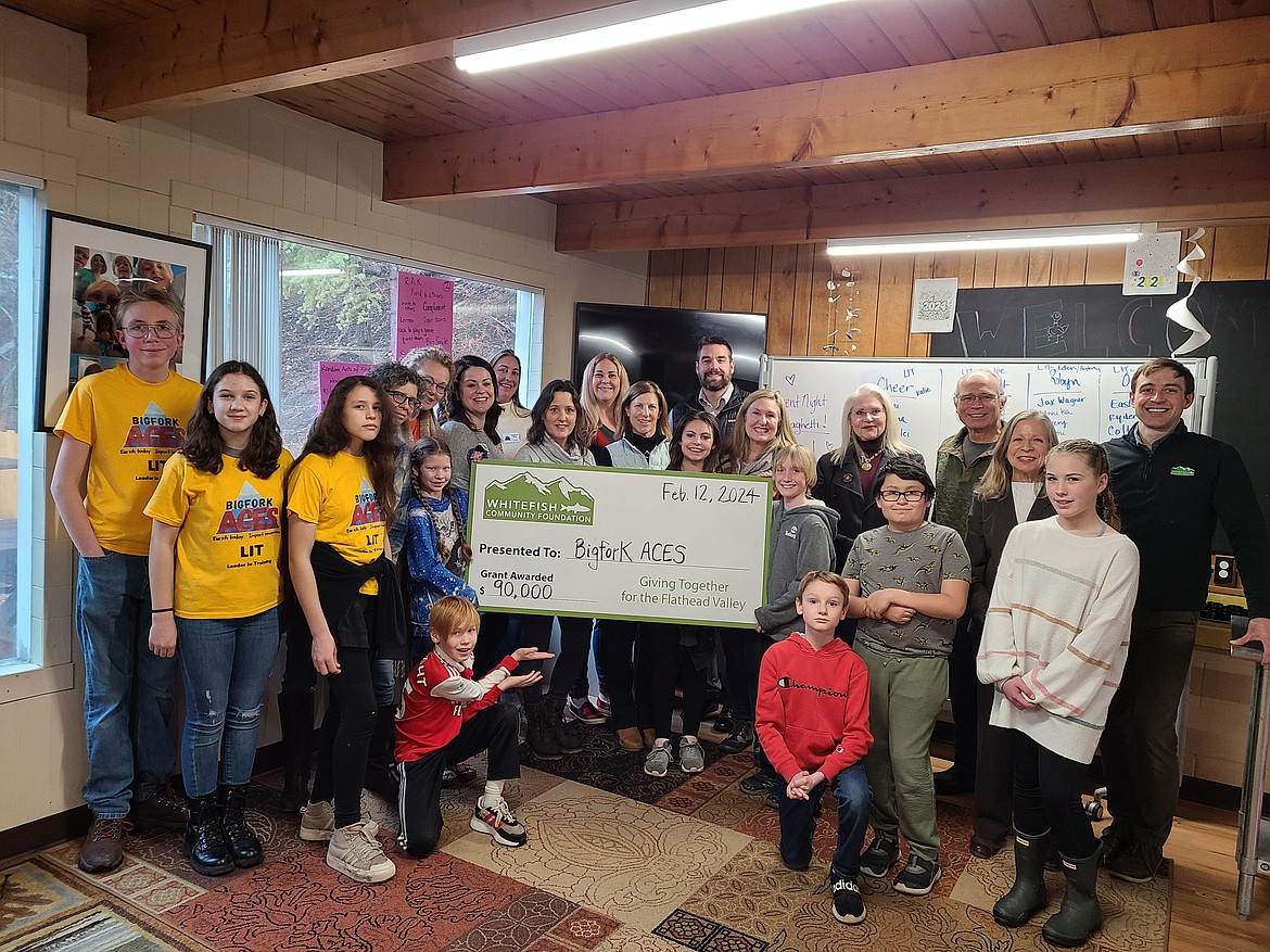 Whitefish Community Foundation has awarded a $90,000 multi-year Kids Fund Grant to Bigfork ACES to establish an afterschool program for middle school students.