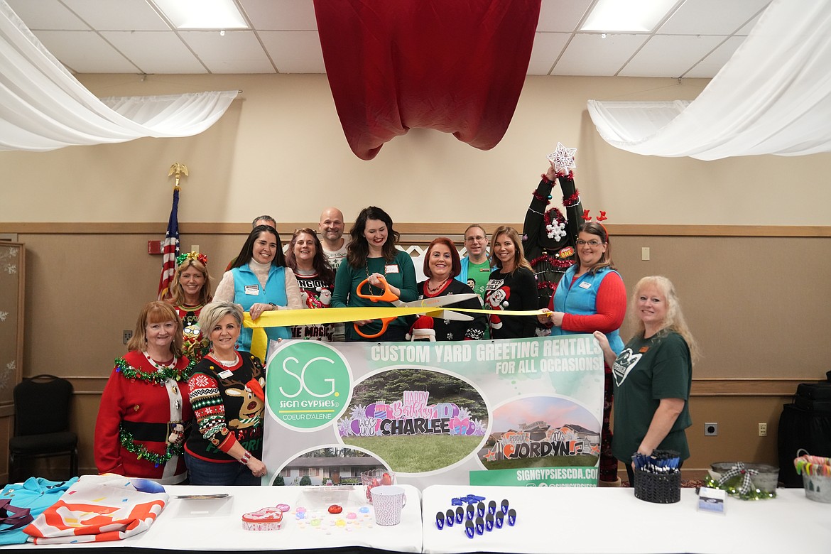 The Hayden Chamber of Commerce celebrated a ribbon cutting with Sign Gypsies.