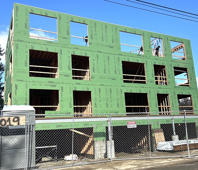 A housing development rises at 21st and Mullan Avenue in Coeur d'Alene.