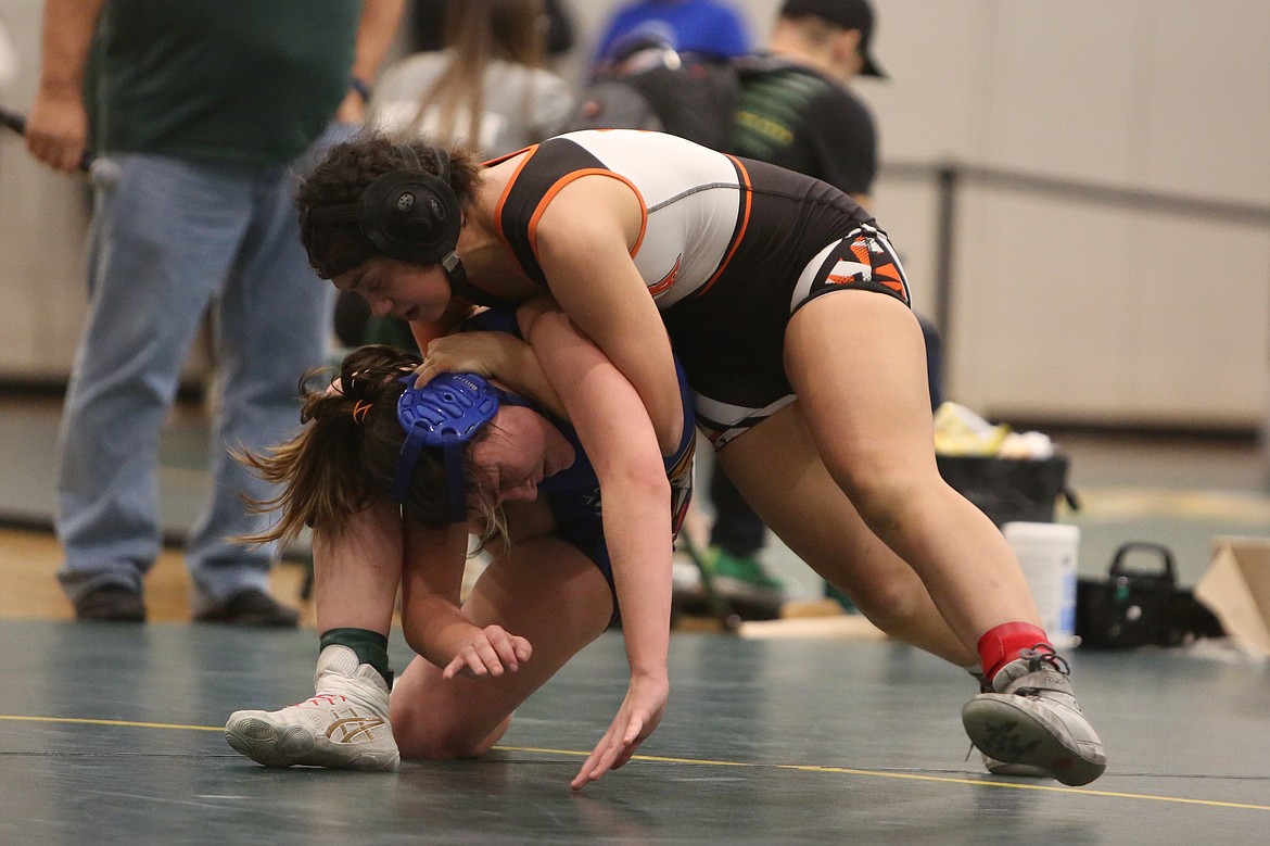 Ephrata senior Leslie Sanchez Guerrero, top, took sixth in the 2A/1A/B Girls 135-pound class at last year’s state tournament.