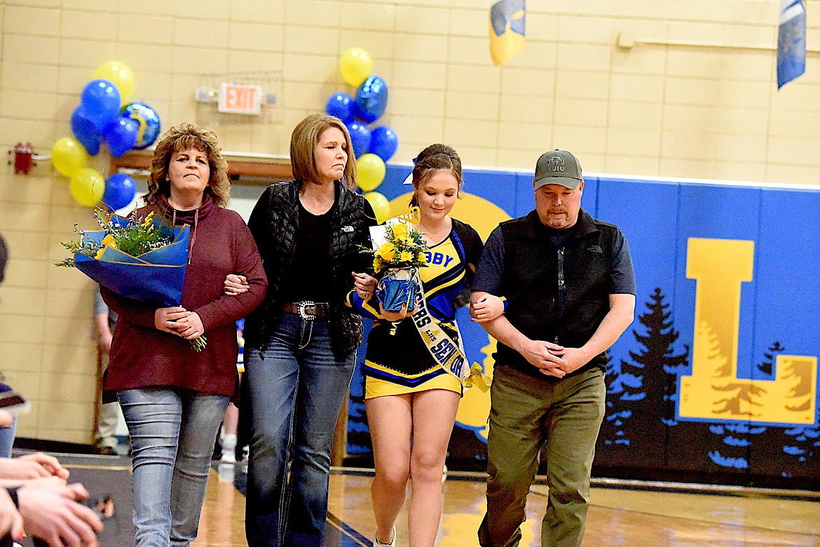 Libby Senior Night walk Macie Sichting.