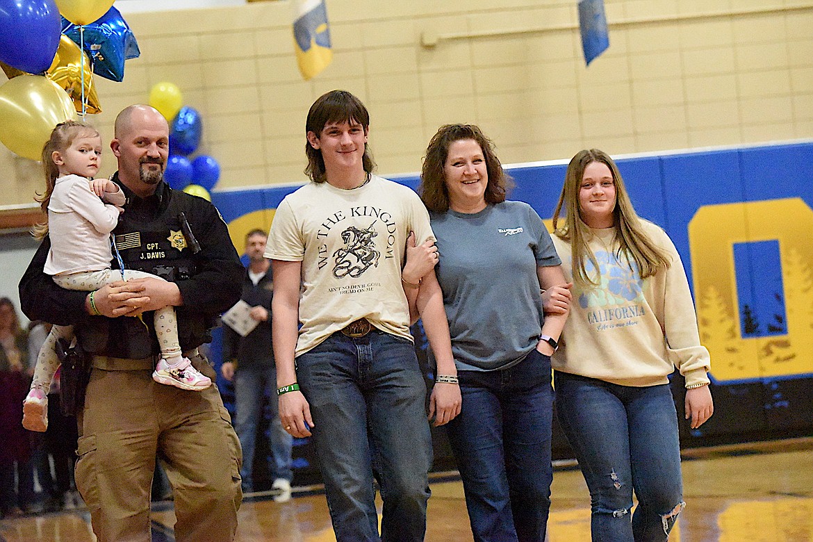 Libby Senior Night walk Morgan Davis.