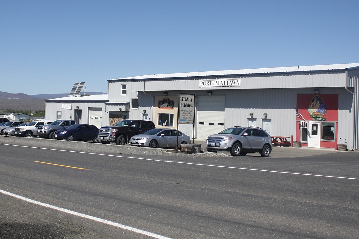 Exterior of the Port of Mattawa’s office building, located adjacent to one of the port’s industrial parks west of Mattawa. The port’s Executive Director Gil Alvarado said the port-owned wastewater treatment facility’s expenses have outpaced its revenues.