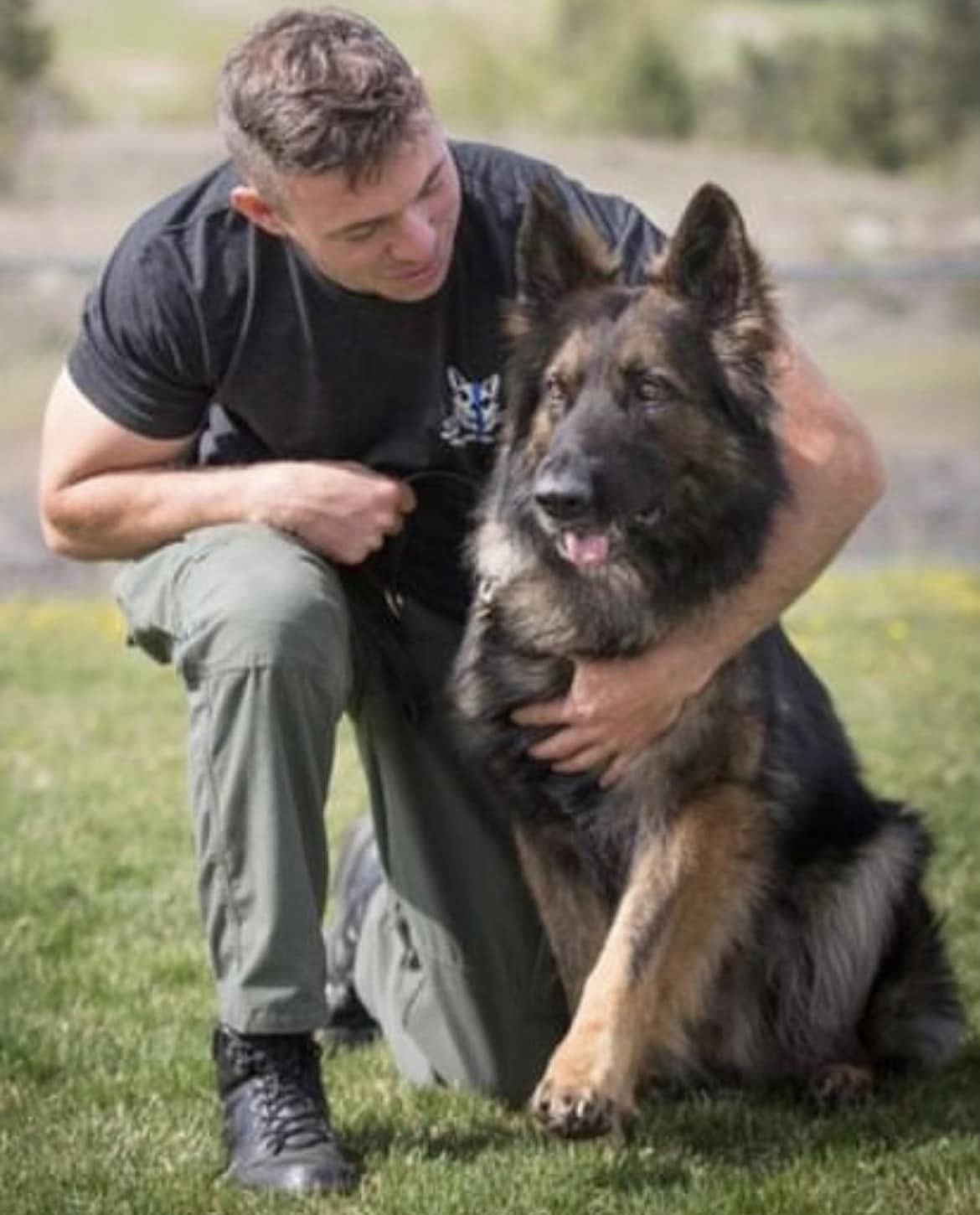 Grant County Sheriff's Office K9 Officer Chewbacca in a photo commemorating his ninth birthday. Chewy has since retired, but GCSO is working on getting new K9 officers in 2024 to ensure the public is served. Many law enforcement officers applaud canine units for their ability to defuse tense situations.