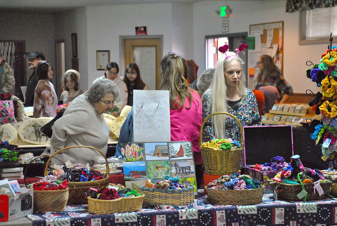 Love was definitely in the air, and spread throughout dozens of vendor tables at the Valentine's Day Craft Fair at the St. Regis Community Center last Saturday. (Amy Quinlivan/Mineral Independent)