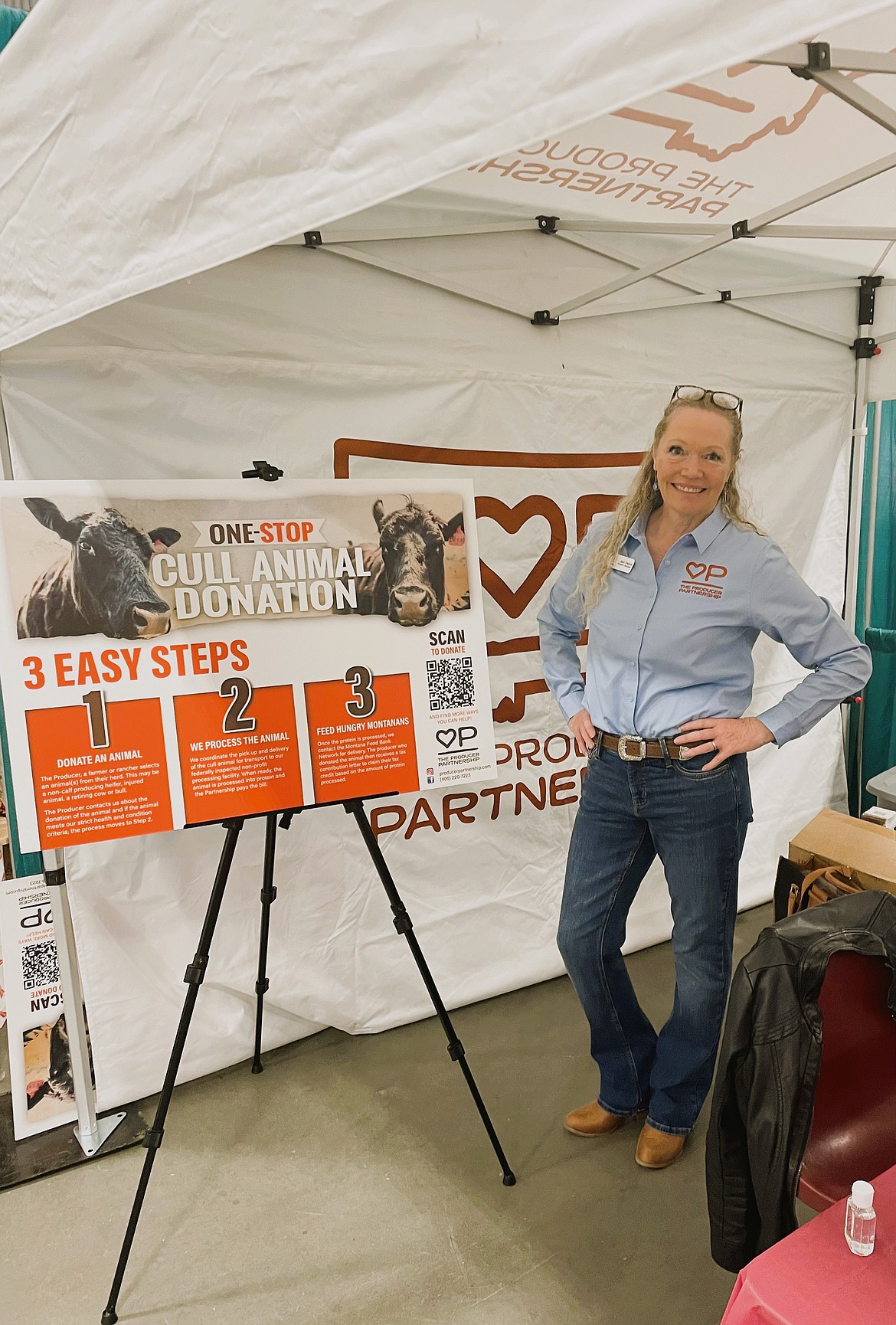 Jeri Delys lives in Frenchtown and is the program Manager for The Producer Partnership based in Livingston, Montana. This is the first of its kind in the private sector of helping the hungry and providing a tax incentive to ranchers who care to donate a cull animal to their organization.