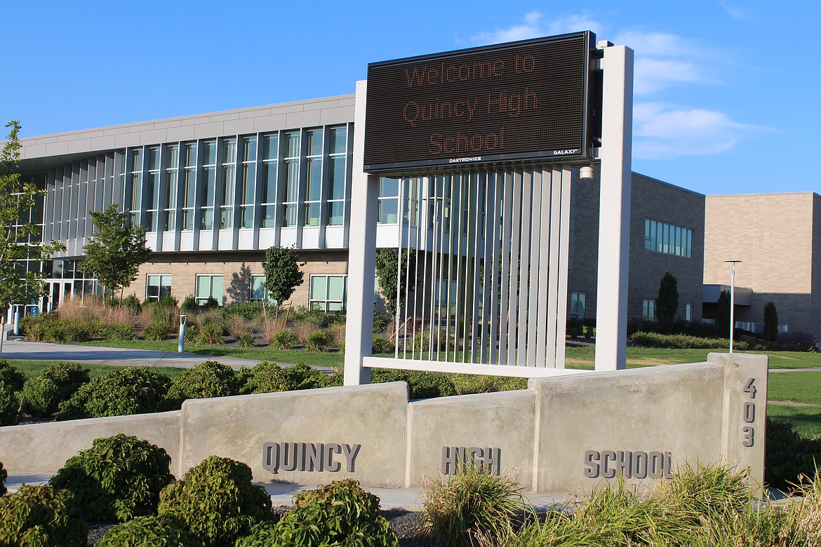 Quincy School District officials routinely review security to determine what needs improvement, Assistant Superintendent DJ Garza said. Quincy High School is pictured.