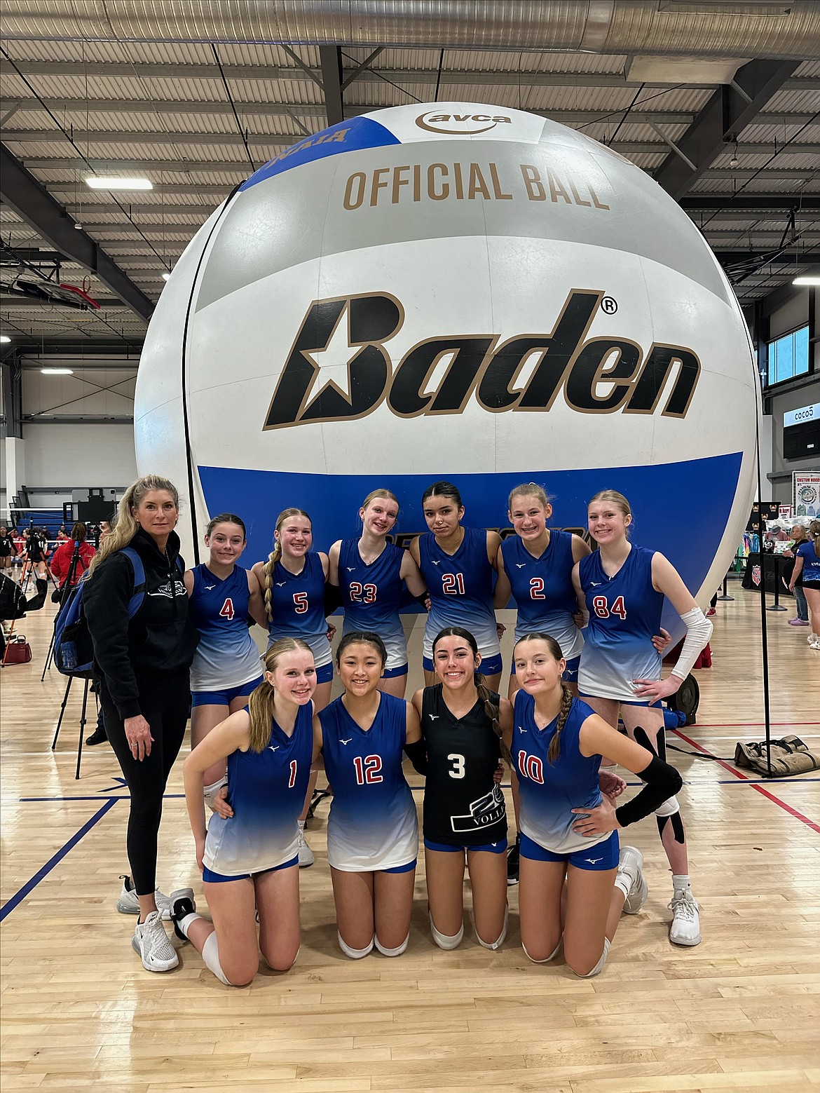 Courtesy photo
The 208 U13 Elite volleyball team traveled to Phoenix, Ariz., last weekend and placed fifth in the 14 Open division at the 2024 Festival Fiesta Classic. In the front row from left are Ella Yrjana, Sonia-rei Fong, Jade Laos and Ella Jeanselme; and back row from left, head coach Jessica Trevena, Gretah Angle, Danica Pratt, Peyton Barclift, Ellie Fangman, Everlee Powell and Texanna Schlechte.