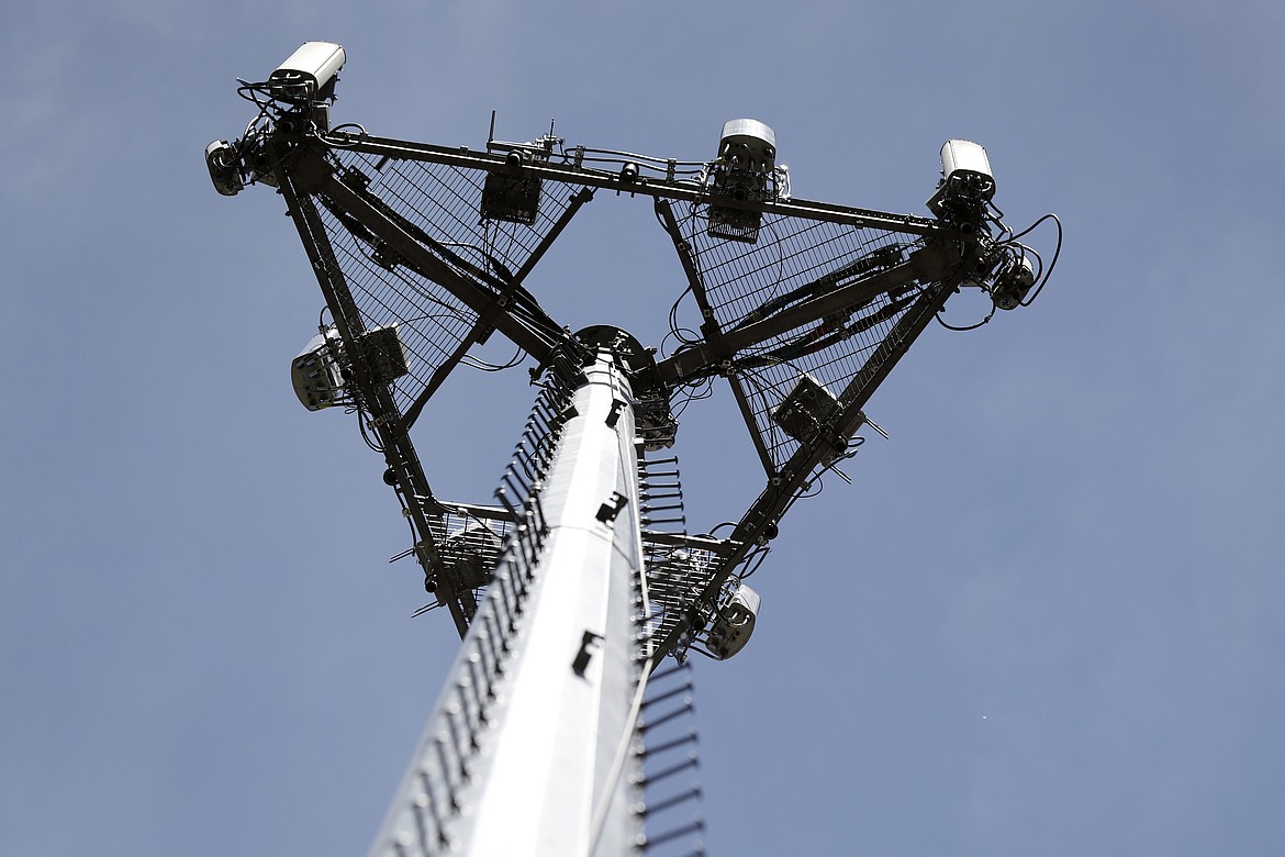 A cellular phone tower is shown on Monday, May 22, 2017 in High Ridge, Mo. A number of Americans are dealing with cellular outages Thursday, Feb. 22, 2024, on AT&T, Cricket Wireless, Verizon, T-Mobile and other service providers, according to data from Downdetector. (AP Photo/Jeff Roberson)