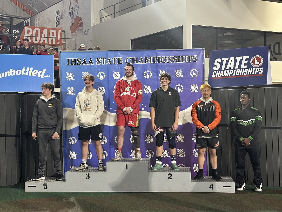 Sandpoint's Jorden Tyler placed second at the IHSAA Wrestling State Championship held Feb. 23-24 at Holt Arena in Pocatello. Tyler improved upon his third-place finish at last year's state tournament.