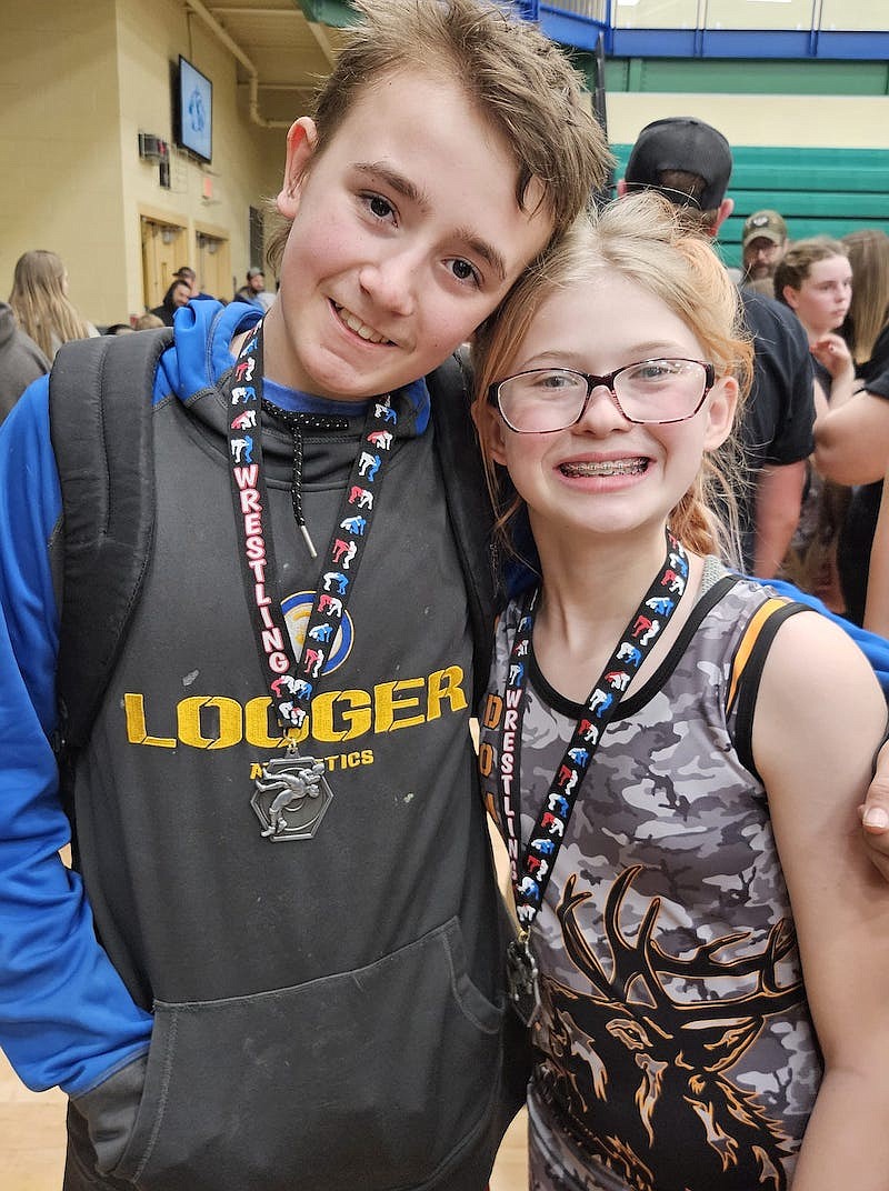 Members of the Libby Wrestling Club and Cabinet Mountain Elite competed at the Making a Difference tournament in Kalispell. (Photo courtesy Greenchain Wrestling Club)