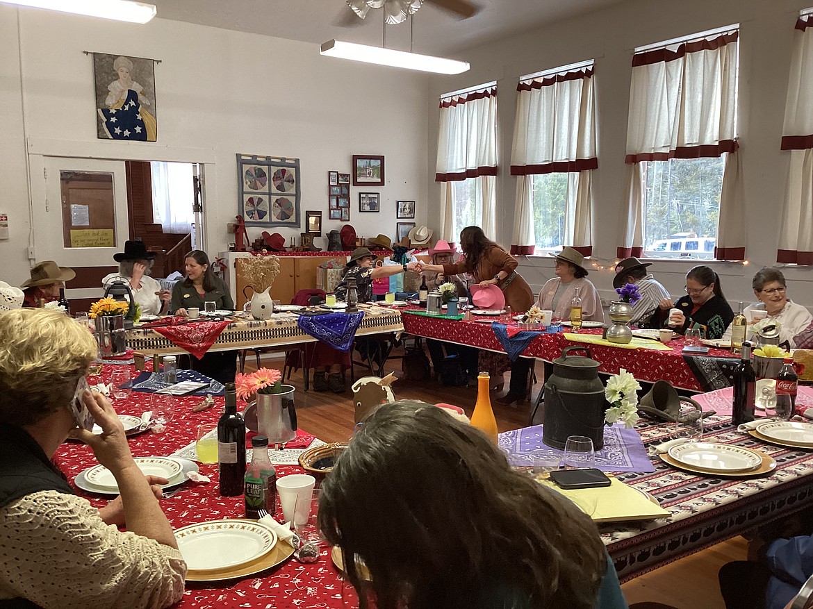 The annual Ladies Luncheon at the Old DeBorgia Schoolhouse. (Susan Charles photo)