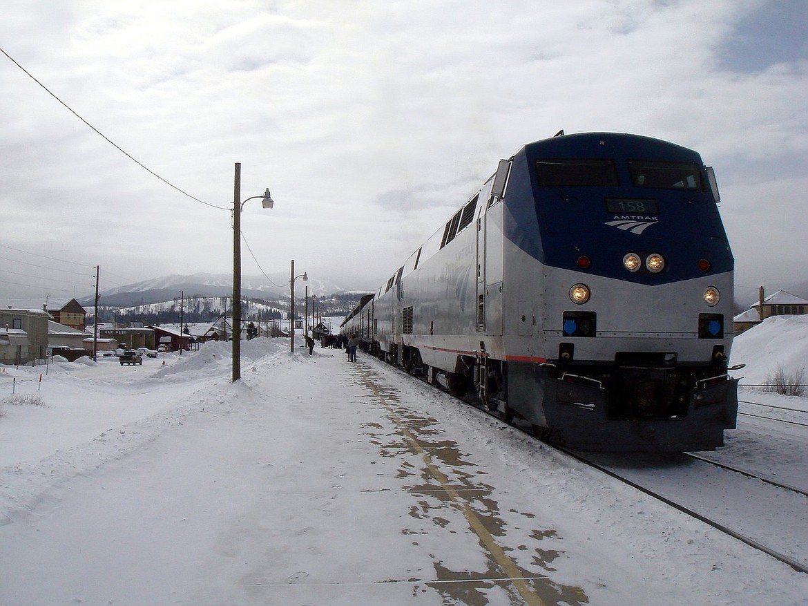 An Amtrak passenger train is seen in this stock photo. (Pixabay photo)