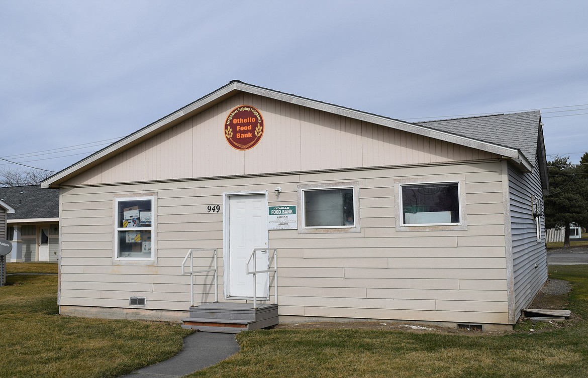 The Othello Food Bank, pictured, is located on the west corner of East Main Street and North 10th Avenue. According to the food bank’s Board Chair Adam Janes, also the pastor of Othello Christian Church, the Othello Food Bank is financially stable for the first time in years.