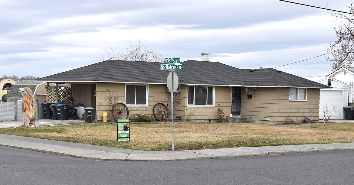 A home advertised for sale in Moses Lake as of Wednesday. Housing sales dipped across the state in 2023.