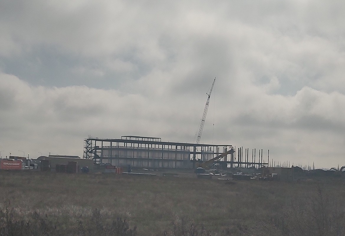 A view of the new Samaritan Hospital project on Feb. 22. The construction project did have an impact on the health district's overall financial picture.