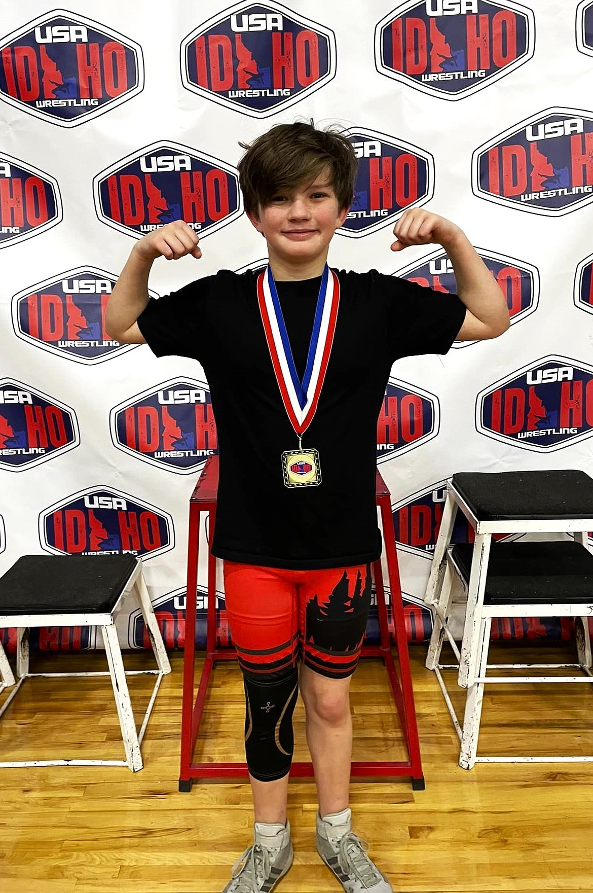 Blake Nichols took fifth for 5th-6th grades at the Idaho State Folkstyle Championships on Feb. 10.