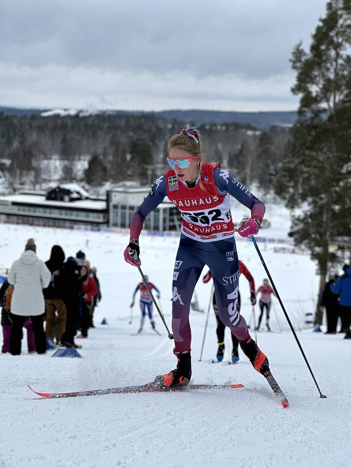 Whitefish high school senior Maeve Ingelfinger competed in Sweden in January. (Photo provided)