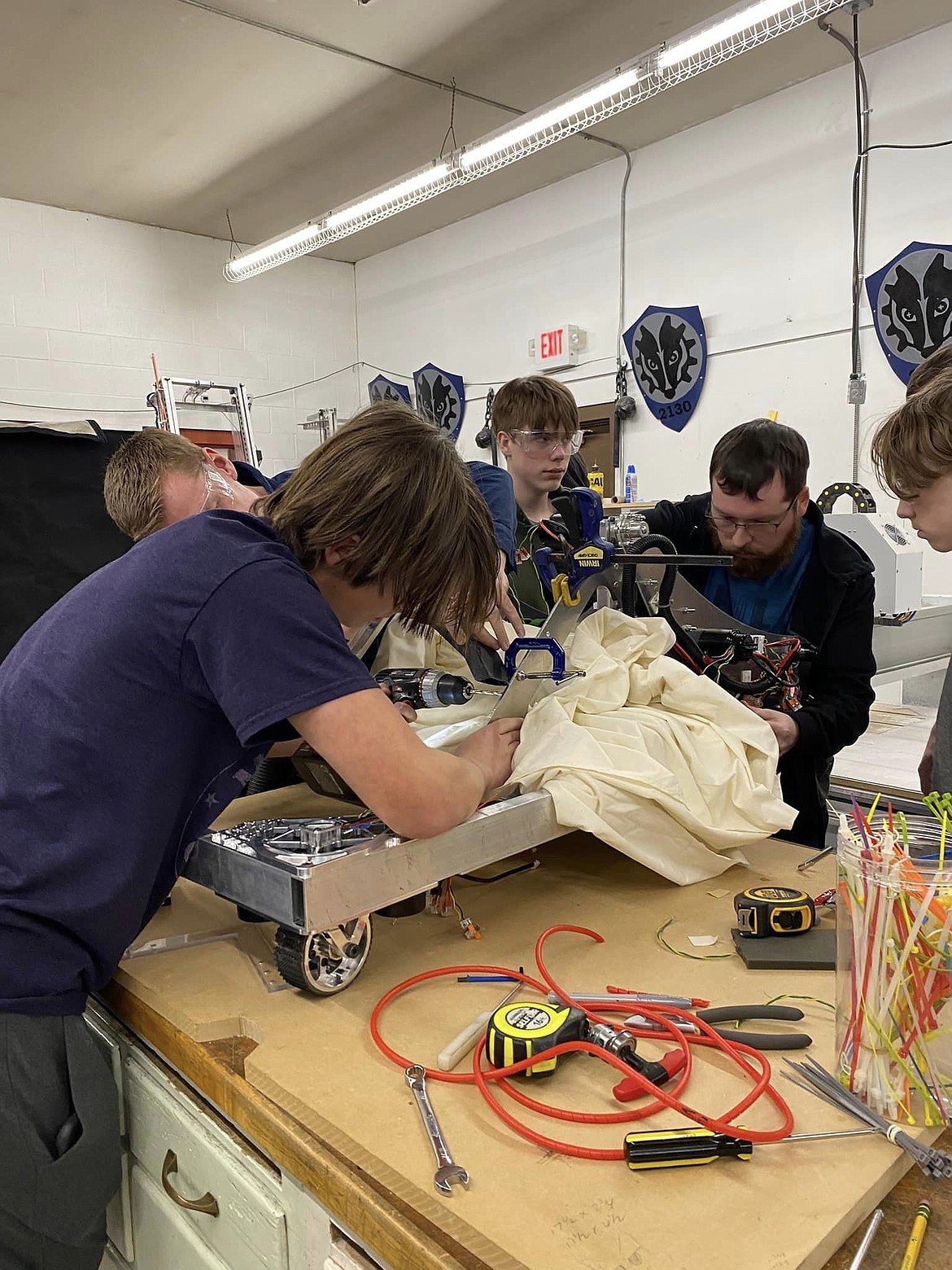 BFHS Robotics Team Working