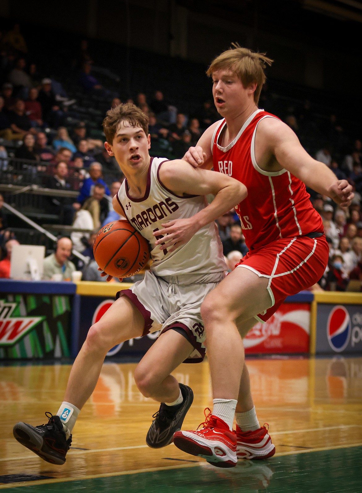 Butte Central plays Dawson County at the State A basketball tournament in Butte on Thursday, March 7, 2024. (Jeremy Weber/Bigfork Eagle)