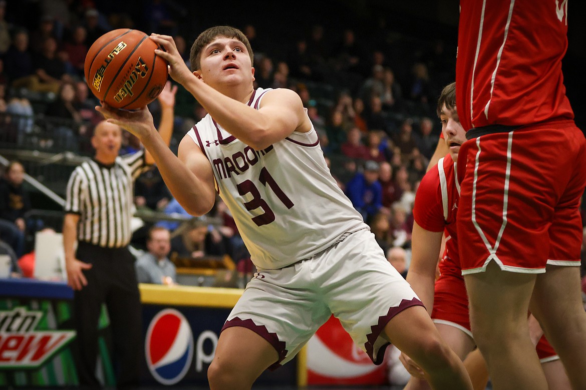 Butte Central plays Dawson County at the State A basketball tournament in Butte on Thursday, March 7, 2024. (Jeremy Weber/Bigfork Eagle)